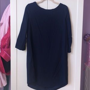 Navy shift dress